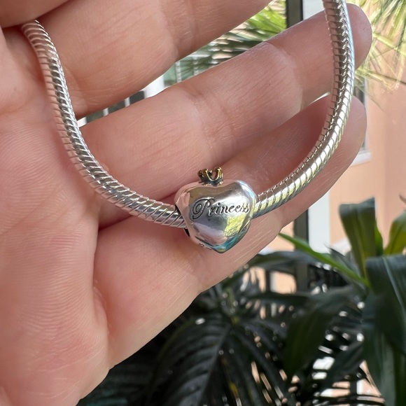 Princess Pink Heart Two-Tone Charm - Picture 10 of 12